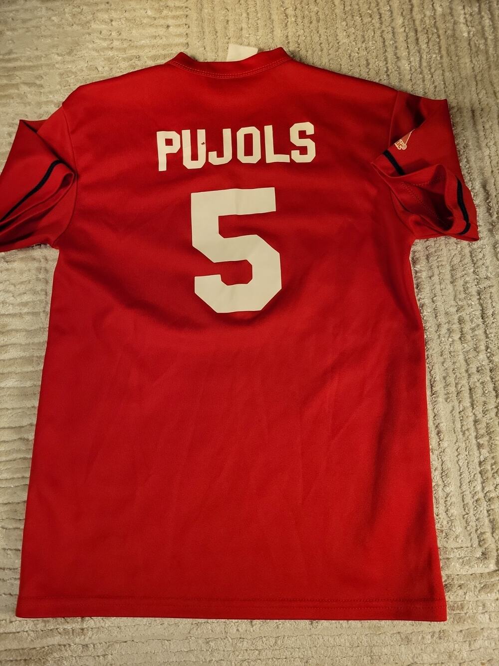Majestic Albert Pujols St Louis Cardinals Jersey Baseball Youth Large Boys Kids